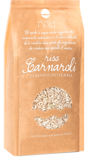 Classic Whole Grain Carnaroli Rice - Riso Acqua e Sole