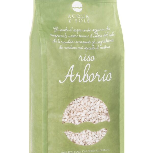 Sacchetto di Riso Arborio Acqua e Sole, riso piemontese a filiera chiusa