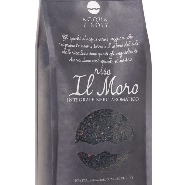 Sacchetto di Riso Nero Integrale Il Moro Acqua e Sole