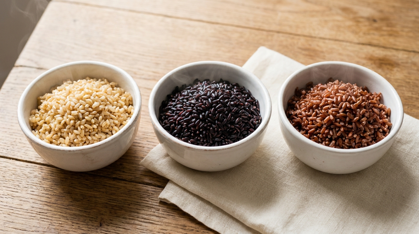 Italian wholegrain rice: Carnaroli Integrale and Il Moro