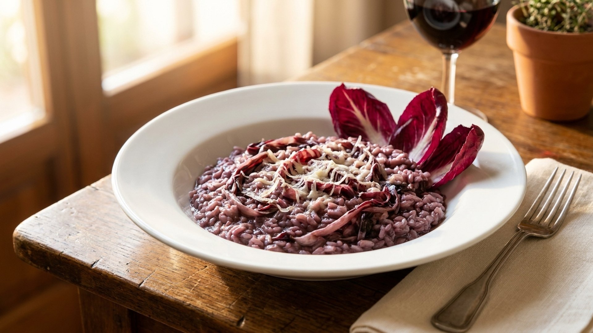 Risotto al Radicchio e Gorgonzola Dolce