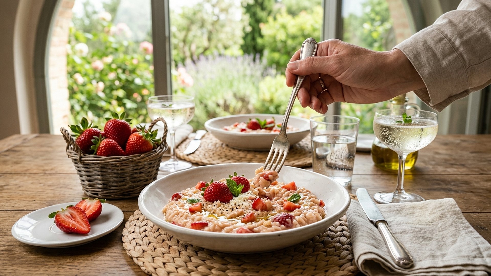 Strawberry Risotto with Arborio