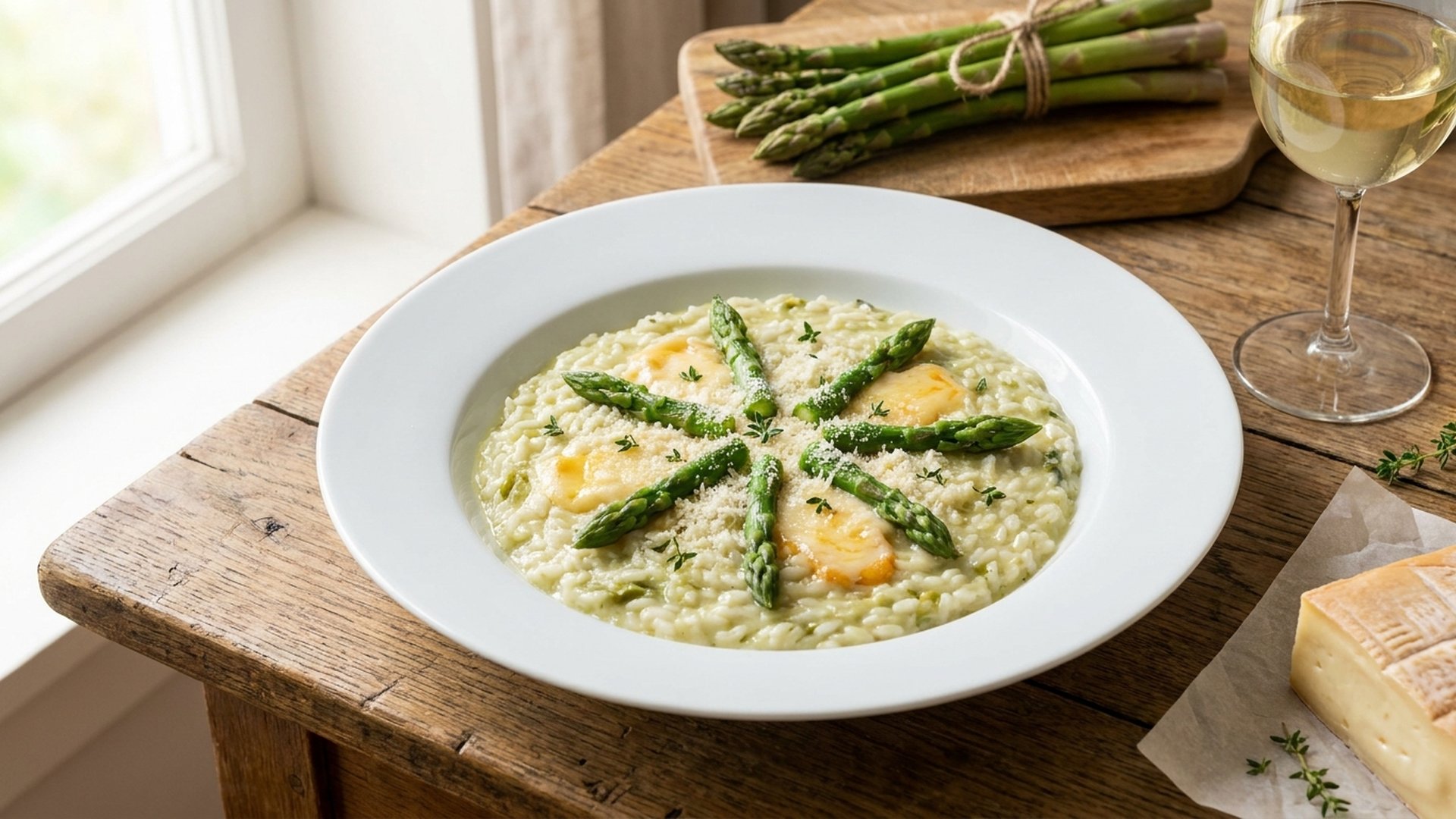Asparagus and Taleggio Risotto